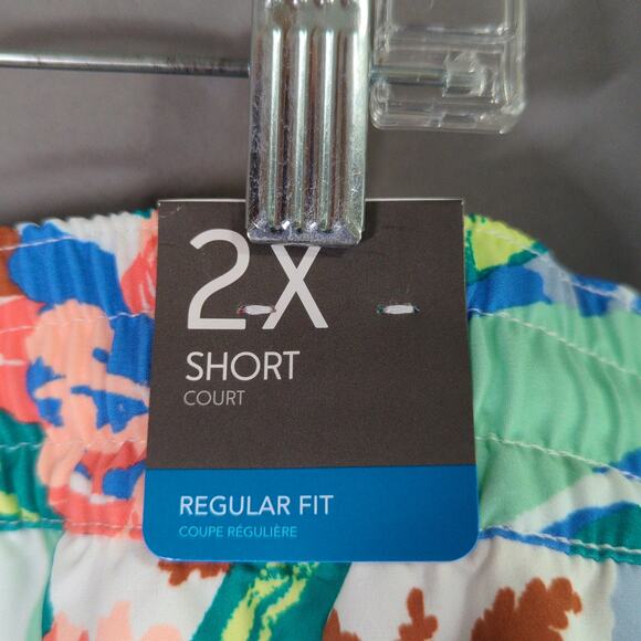 Columbia Bogata Bay Shorts Womens Plus 2X Tropical Print Stretch Omni Shield New - Picture 3 of 9